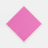 Modern massief roze papieren servet (Hoek)