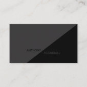 Modern mat zwart Visitekaartje (Voorkant)