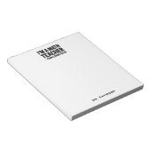 Modern Math Teacher Funny Saying Notitieblok (Schuin)