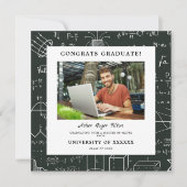 Modern Mathematics Background Elements Graduation Kaart (Voorkant)