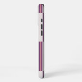 Modern Mauve and Plum Stripe iPhone Hoesje (Linkerkant)