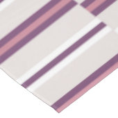 Modern Mauve and Plum Stripe Tafelkleed (Gekanteld)