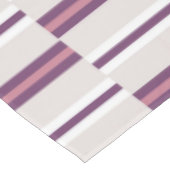 Modern Mauve and Plum Stripe Tafelkleed (Gekanteld)