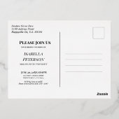 Modern Mauve Boho Chic Lijst Afstuderen Foto Folie Feestdagen Briefkaart (Achterkant)