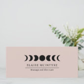 Modern Mauve Maanfasen Elegant Cadeaubon (Staand voorkant)