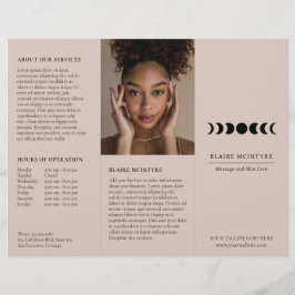 Modern Mauve Moon Phases Elegante drievoudige broc