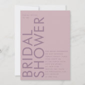 Modern Mauve Paars Lila Name Vrijgezellenfeest Kaart (Voorkant)