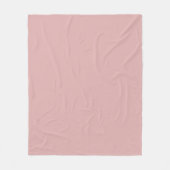 Modern mauve roze Plain Solid Kleur Fleece Deken (Voorkant)
