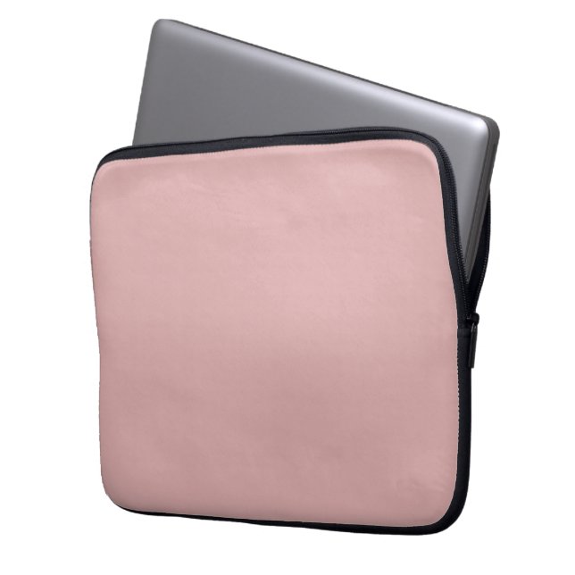 Modern mauve roze Plain Solid Kleur Laptop Sleeve (Voorkant Links)