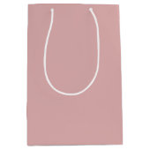 Modern mauve roze Plain Solid Kleur Medium Cadeauzakje (Voorkant)