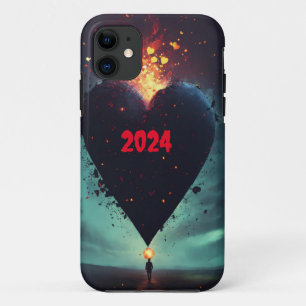 Modern Maven: Man van 2024 Chic T-shirt Design Case-Mate iPhone Case