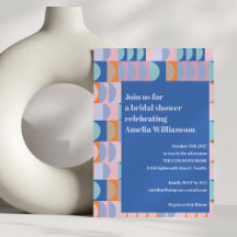 Modern Maximalist Uniek Blauw Paarse Vrijgezellenf