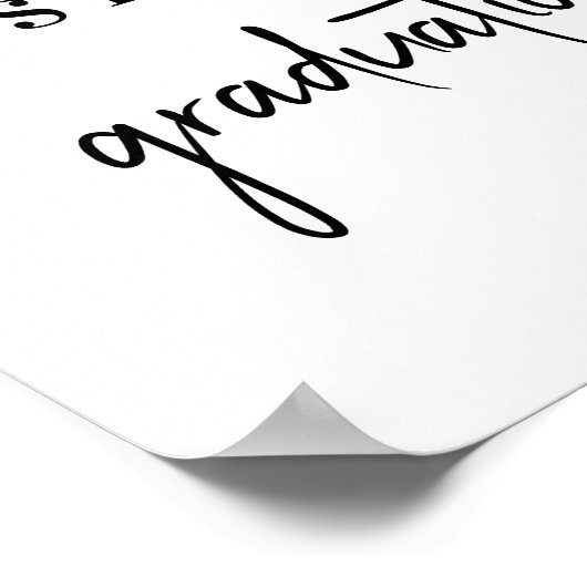 Modern MD Doctor of Medicine Afstuderen Welkom Poster (Hoek)