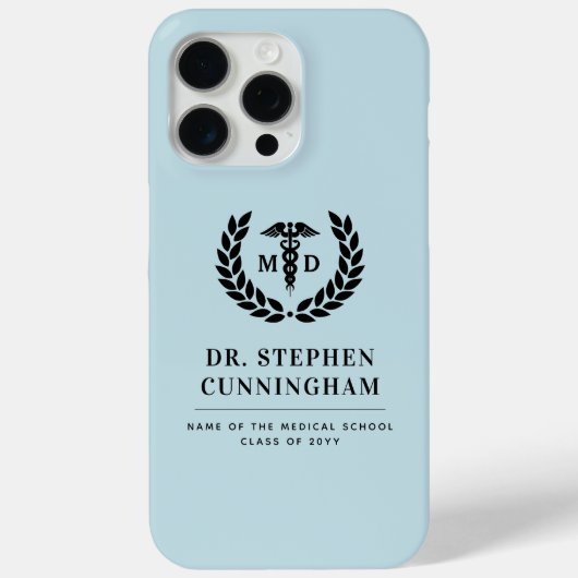 Modern MD Doctor of Medicine Med School Afstuderen Case-Mate iPhone Case (Achterkant)