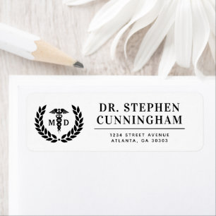 Modern MD Doctor of Medicine Med School Afstuderen Etiket