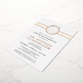 Modern MD Doctor of Medicine Med School Afstuderen Folie Uitnodiging (Gedraaid)