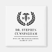 Modern MD Doctor of Medicine Med School Afstuderen Magneet (Voorkant)