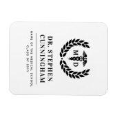 Modern MD Doctor of Medicine Med School Afstuderen Magneet (Horizontaal)