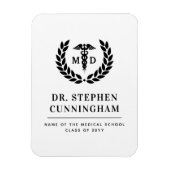 Modern MD Doctor of Medicine Med School Afstuderen Magneet (Verticaal)