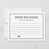 Modern MD Med School Afstuderen Advies en wensen Notitiekaartje (Achterkant)