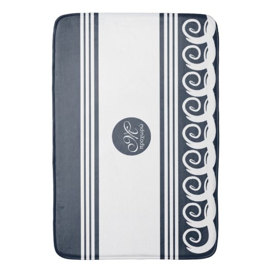 Modern Meander Badmat (Voorkant Verticaal)