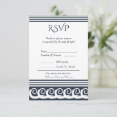 Modern Meander RSVP Kaartje (Staand voorkant)