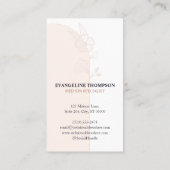 Modern Med Spa Wellness Floral Rose Arch Photo Visitekaartje (Achterkant)