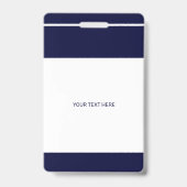 Modern media press custom logo photo ID Badge (Achterkant)