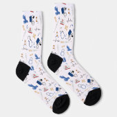 Modern Medical Doctor Nurse Pattern Sokken (Rechts)