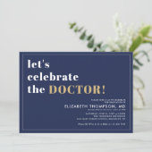 Modern Medical School Afstudeerder Doctor Graduati Kaart (Staand voorkant)