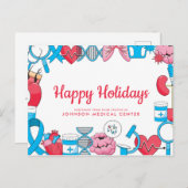 Modern Medical | Vakantiegroet van de arts Briefkaart (Voorkant / Achterkant)