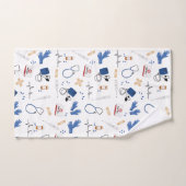 Modern Medisch Arts Verpleegkundige Patroon Bad Handdoek (Handdoek)