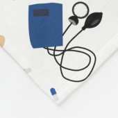 Modern Medisch Arts Verpleegkundige Patroon Fleece Deken (Hoek)