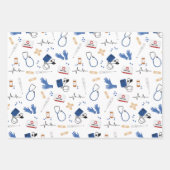 Modern Medisch Arts Verpleegkundige Patroon Inpakpapier Vel (Voorkant 3)