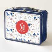 Modern Medisch Arts Verpleegkundige Patroon Monogr (Voorkant)