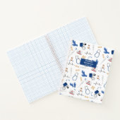 Modern Medisch Arts Verpleegkundige Patroon Notitieboek (Binnen)