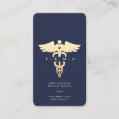 Modern Medisch Ziekenhuis Apotheek Donkerblauw Gou Visitekaartje (Voorkant)