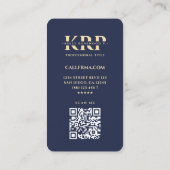 Modern Medisch Ziekenhuis Apotheek Donkerblauw Gou Visitekaartje (Achterkant)