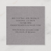 Modern Meditation Instructor Lotus Pose Mandala Vierkante Visitekaartje (Achterkant)