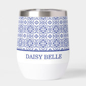 Modern Mediterranean Blue Mosaic Wedding (Achterkant)