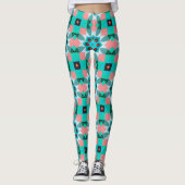 Modern Mediterranean Pattern Leggings (Voorkant)