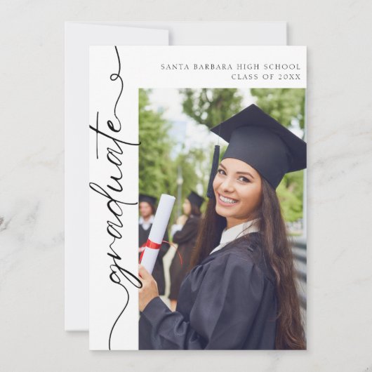 Modern Meerdere Foto Afstuderen Kaart (Achterkant)