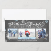 Modern meest fantastisch timesholiday-bord feestdagenkaart (Voorkant / Achterkant)