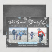 Modern meest fantastisch timesholiday-bord feestdagenkaart (Voorkant / Achterkant)