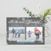 Modern meest fantastisch timesholiday-bord feestdagenkaart (Staand voorkant)