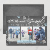 Modern meest fantastisch timesholiday-bord feestdagenkaart (Voorkant / Achterkant)