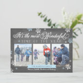 Modern meest fantastisch timesholiday-bord feestdagenkaart (Staand voorkant)