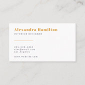 Modern Meets Muted: Chique Mauve & Mosterd Geel Visitekaartje (Voorkant)