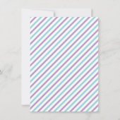 Modern Meisje Baby shower - Dank je briefkaart (Achterkant)