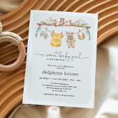 Modern Meisje Baby shower Kleding Kaart